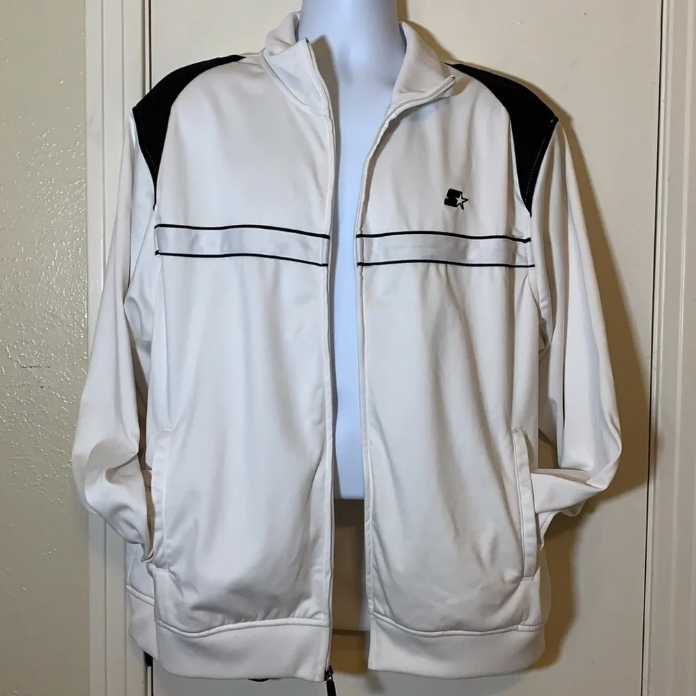 Vintage Starter Zip Down Track Jacket, L - Picture 6 of 11